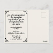 ヴィンテージビクトリアンパーティの招待状 ポストカード (裏面)