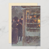 ヴィンテージビクトリアンパーティの招待状 招待状 (正面/裏面)