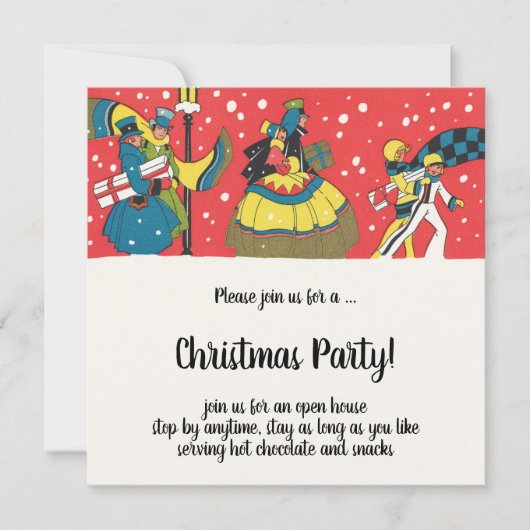 ヴィンテージビクトリアンパーティの招待状 招待状 (正面)