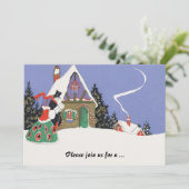 ヴィンテージビクトリアンパーティの招待状 招待状 (スタンド正面)