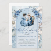 ヴィンテージビクトリアンパーティーブライダル 招待状 (正面/裏面)