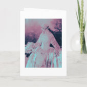 ヴィンテージビクトリアンピンクとベビーブルー花嫁、シャワー 招待状 (裏面)