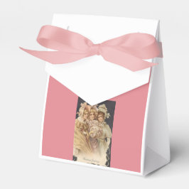 ヴィンテージビクトリアンピンククリスマスホリデーパーティー フェイバーボックス