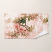 ヴィンテージビクトリアンピンクフローラシック バスタオルセット (ハンドタオル)