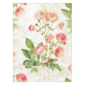 ヴィンテージビクトリアンピンクフローラデザイン| テーブルクロス (正面)