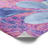 *~*ヴィンテージビクトリアンピーコックアールヌーボーAR24 ポスター (角)