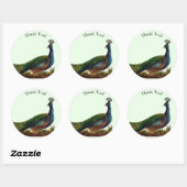 ヴィンテージビクトリアンピーコックサンキュー ラウンドシール (シート)