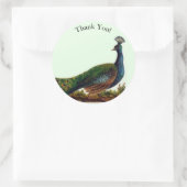 ヴィンテージビクトリアンピーコックサンキュー ラウンドシール (バッグ)