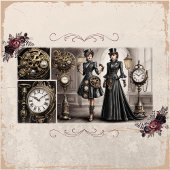 ヴィンテージビクトリアンファッションはがき ポストカード