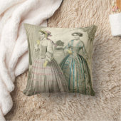 ヴィンテージビクトリアンファッションスクエア装飾用クッション クッション (ブランケット)