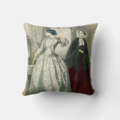 ヴィンテージビクトリアンファッション クッション (裏面)