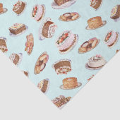 ヴィンテージビクトリアンファンシーケーキとスイーツパターン 薄葉紙 (詳細)