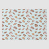 ヴィンテージビクトリアンファンシーケーキとスイーツパターン 薄葉紙 (正面)