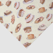 ヴィンテージビクトリアンファンシーケーキとスイーツパターン 薄葉紙 (詳細)