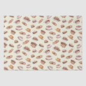 ヴィンテージビクトリアンファンシーケーキとスイーツパターン 薄葉紙 (正面)