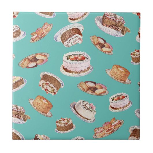 ヴィンテージビクトリアンファンシー菓子 タイル (正面)