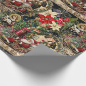 ヴィンテージビクトリアンフェスティバル&リッチモンタージュ ラッピングペーパー (角)