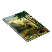 ヴィンテージビクトリアンフォークアート、ノアの箱舟by Hidley ノートブック (右側)