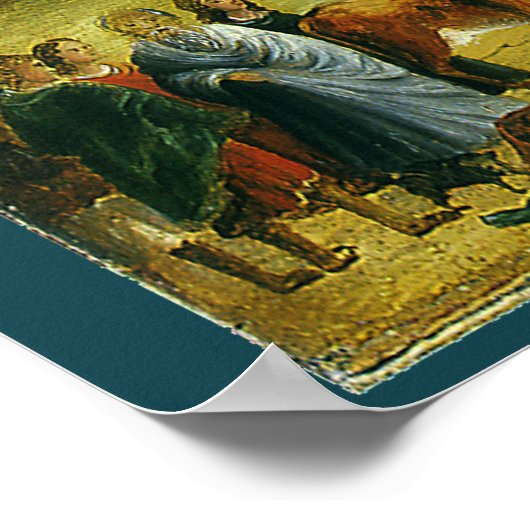 ヴィンテージビクトリアンフォークアート、ノアの箱舟by Hidley ポスター (角)