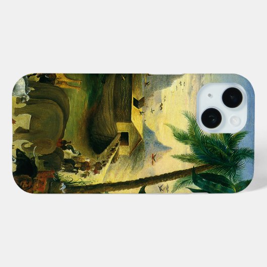 ヴィンテージビクトリアンフォークアート、ノアの箱舟by Hidley Case-Mate iPhoneケース (裏面 (横))