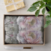 ヴィンテージビクトリアンフローラシート音楽&レイベン 薄葉紙 (ギフト)