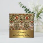 ヴィンテージビクトリアンフローラヘビ頭1876金ゴールド 招待状 (スタンド正面)