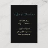 ヴィンテージビクトリアンフローラレトロなパリ女性 名刺 (裏面)