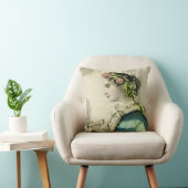 ヴィンテージビクトリアンフローラ頭リース枕 クッション (椅子)