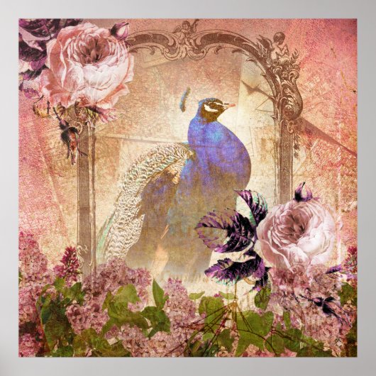 ヴィンテージビクトリアンフローラ ポスター (正面)