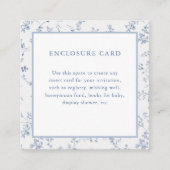 ヴィンテージビクトリアンフローラBlu-Squareエンクロージャカード エンクロージャーカード (正面)