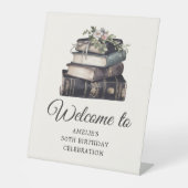 ヴィンテージビクトリアンブック誕生日へようこそ 台座サイン (正面)