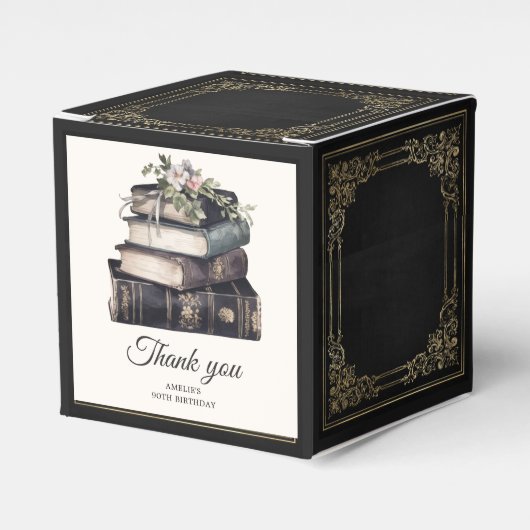 ヴィンテージビクトリアンブック誕生日 フェイバーボックス (正面サイド)