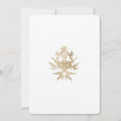 ヴィンテージビクトリアンブライダルシャワーシャンブレブルー 招待状 (裏面)