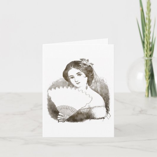 ヴィンテージビクトリアンブライダル サンキューカード (正面)