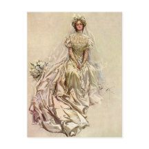 ヴィンテージビクトリアンブライドアンティークブライダルポートレート