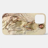 ヴィンテージビクトリアンブライドアンティークブライダルポートレート Case-Mate iPhoneケース (裏面 (横))