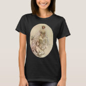 ヴィンテージビクトリアンブライドアンティークブライダルポートレート Tシャツ (正面)