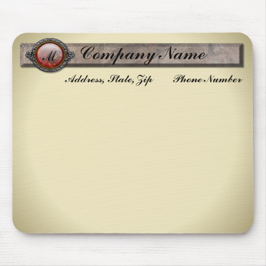 ヴィンテージビクトリアンブルック・モノグラム マウスパッド (正面)