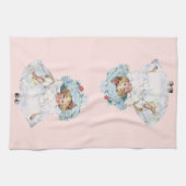 ヴィンテージビクトリアンベビーガールドール、イースタードレスハット キッチンタオル (横)