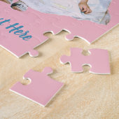 ヴィンテージビクトリアンベビーガールドール、イースタードレスハット ジグソーパズル (側面)