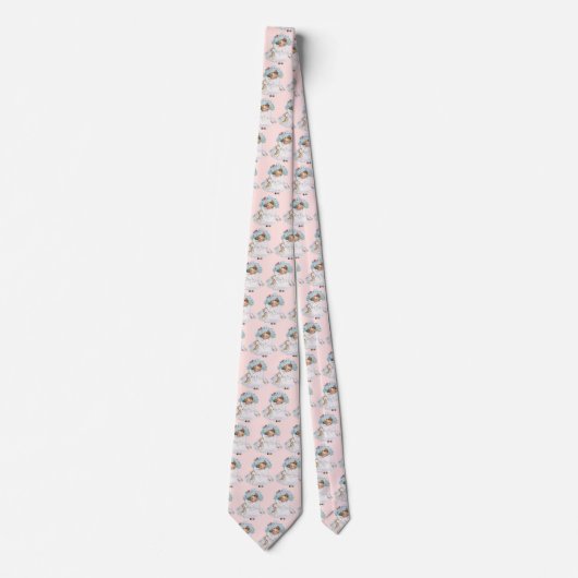 ヴィンテージビクトリアンベビーガールドール、イースタードレスハット ネクタイ (正面)