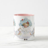 ヴィンテージビクトリアンベビーガールドール、イースタードレスハット マグカップ (中央)