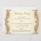 ヴィンテージビクトリアンホリデーハウスクリスマスパーティー 招待状 (裏面)