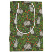 ヴィンテージビクトリアンホワイトバニーラビットインガーデン ミディアムペーパーバッグ (正面)