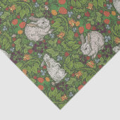 ヴィンテージビクトリアンホワイトバニーラビットインガーデン 薄葉紙 (詳細)