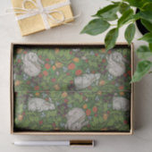 ヴィンテージビクトリアンホワイトバニーラビットインガーデン 薄葉紙 (ギフト)