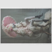 ヴィンテージビクトリアンホワイトプードルピンクデコップページ