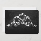 ヴィンテージビクトリアンボー結婚ズ 招待状 (裏面)