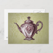 ヴィンテージビクトリアンポット ポストカード (正面/裏面)