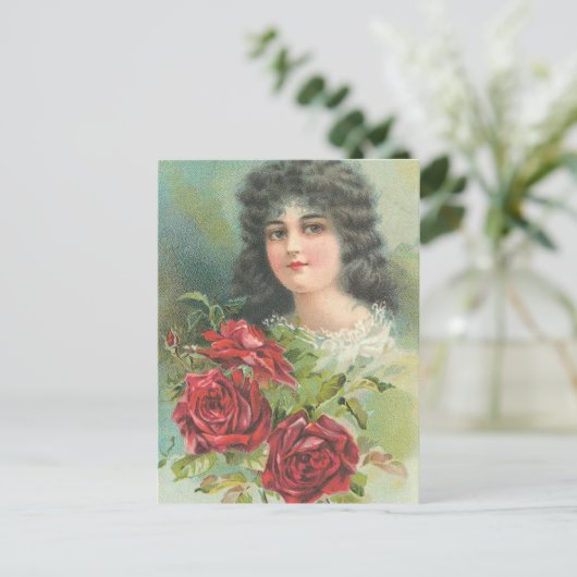 ヴィンテージビクトリアンポートレート ポストカード (スタンド正面)